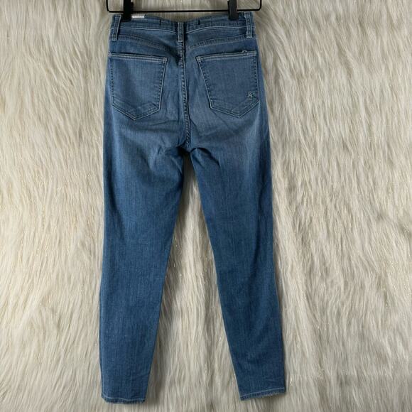 Lovers + Friends Davey In Mira Loma Distressed Hi-Rise Skinny Jeans Stretch 26 - Picture 4 of 11